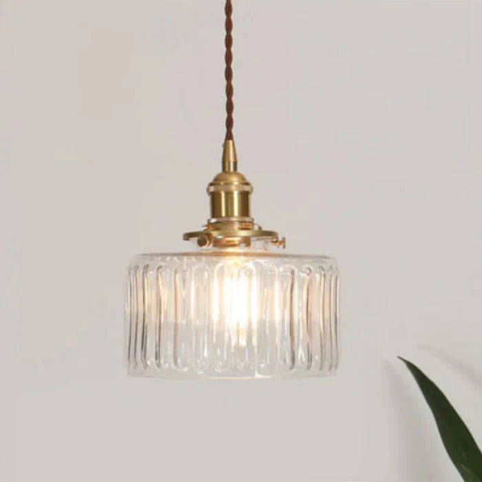OpulentGlow Glass Pendant Lamp - Elegant Modern Ceiling Light