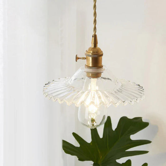 OpulentGlow Glass Pendant Lamp - Elegant Modern Ceiling Light