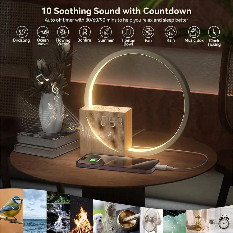 TouchGlow - Touch-Control Night Lamp with Alarm Clock