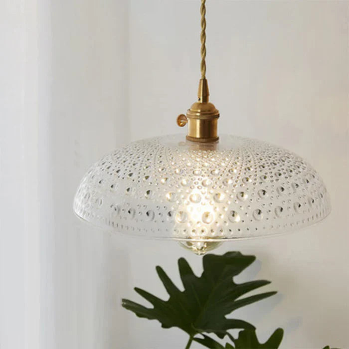OpulentGlow Glass Pendant Lamp - Elegant Modern Ceiling Light