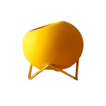 VividNest Modern Ceramic Plant Pot with Chic, Sleek Stand