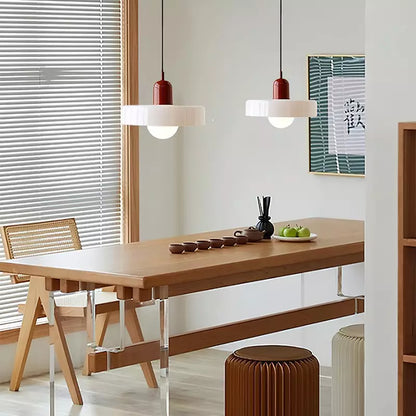 Vibrant Colored Glass Pendant Lamp by BauLume