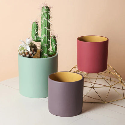 VividSphere – Luxury Round Ceramic Flower Pot with Hand-Glazed Elegance