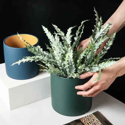 VividSphere – Luxury Round Ceramic Flower Pot with Hand-Glazed Elegance