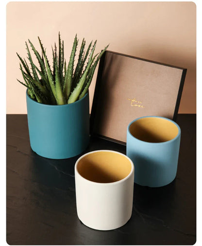 VividSphere – Luxury Round Ceramic Flower Pot with Hand-Glazed Elegance