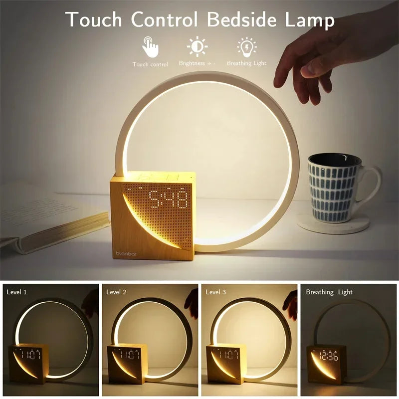 TouchGlow - Touch-Control Night Lamp with Alarm Clock