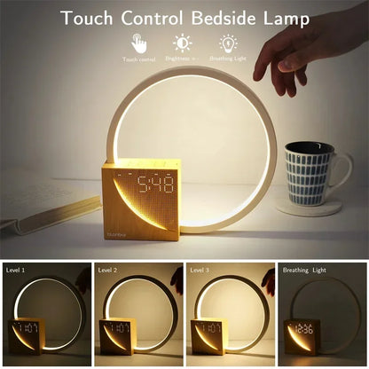 TouchGlow - Touch-Control Night Lamp with Alarm Clock