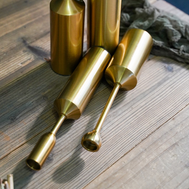AuroraLuxe Golden Candlestick Set – Stylish Eye-catcher for a Warm & Elegant Interior