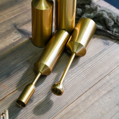 AuroraLuxe Golden Candlestick Set – Stylish Eye-catcher for a Warm & Elegant Interior