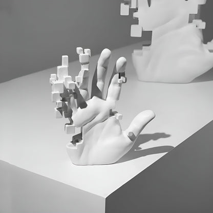 MosaicArt – Abstract Harz Hand Sculpture in Modern Elegance