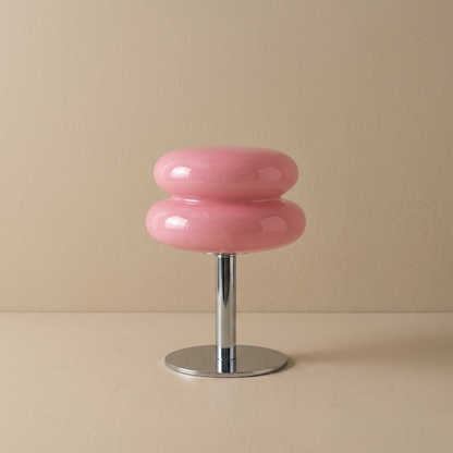 Italian Bauhaus Glass Table Lamp - Elegant Minimalist Light