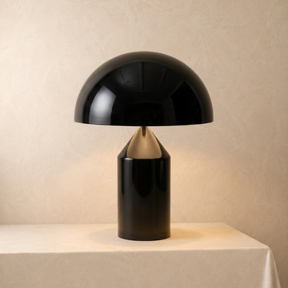 Italian Designer Metal Mushroom Table Lamp – Modern, Sophisticated Accent Lighting