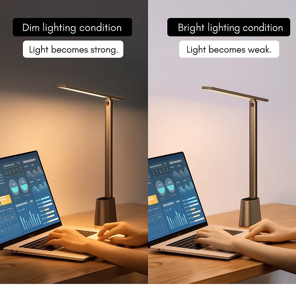 Portable Dimmable LED Desk Lamp - Rechargeable Light