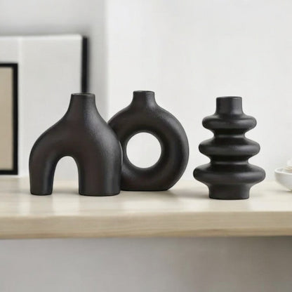 Lunara Boho Vase Set – Elegant Ceramic Decor to Create a Calm, Refined Interior