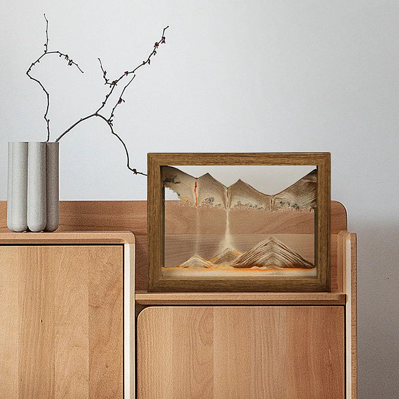ZenFlow Luxury Rotating Sand Art for a Calming Interior