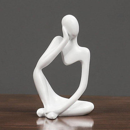 ArtMind – Sleek Minimalist Thinker Sculpture for Modern Elegance