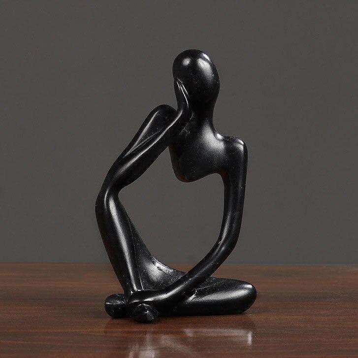 ArtMind – Sleek Minimalist Thinker Sculpture for Modern Elegance