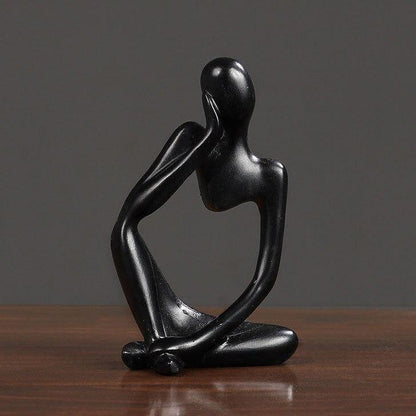 ArtMind – Sleek Minimalist Thinker Sculpture for Modern Elegance