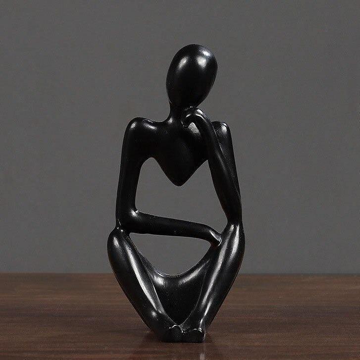 ArtMind – Sleek Minimalist Thinker Sculpture for Modern Elegance