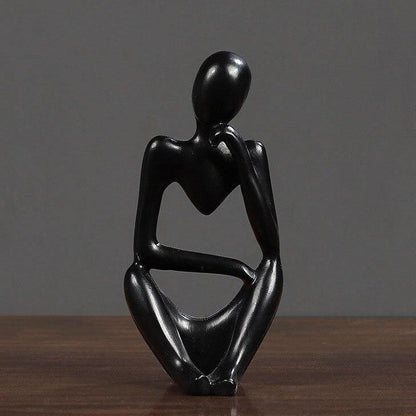 ArtMind – Sleek Minimalist Thinker Sculpture for Modern Elegance
