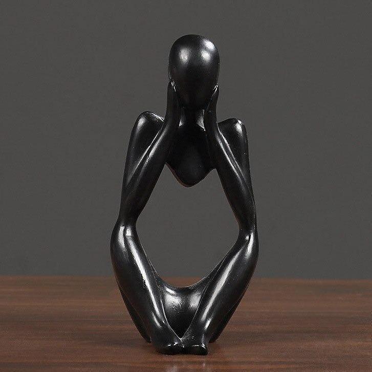 ArtMind – Sleek Minimalist Thinker Sculpture for Modern Elegance