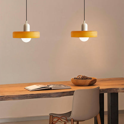 Vibrant Colored Glass Pendant Lamp by BauLume