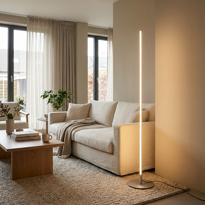 Sleek Modern Tall LED Floor Lamp