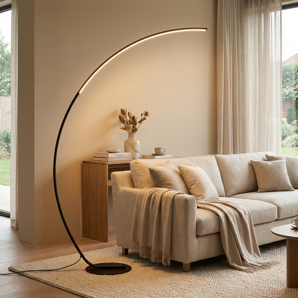 Nordic Modern Tall Floor Lamp – Sleek, Minimalist Lighting for Any Room