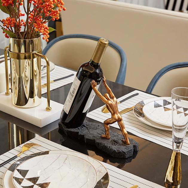 LuxeSip Sculptural Wine Holder — Elevate Your Interior with Elegant, Modern Style