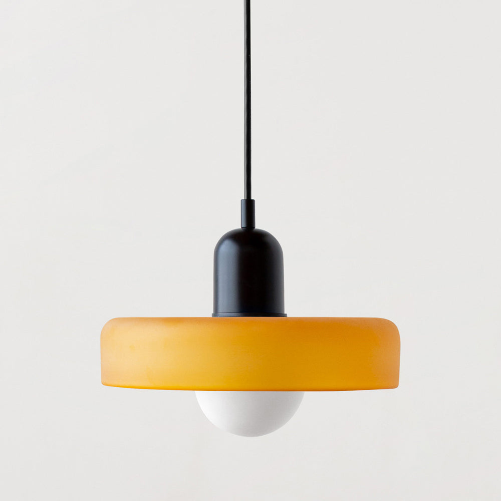 Vibrant Colored Glass Pendant Lamp by BauLume