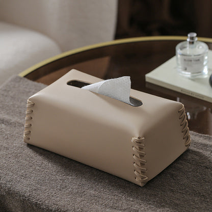 Harlo Élite – Premium Leather Tissue Box with Exquisite Detailing