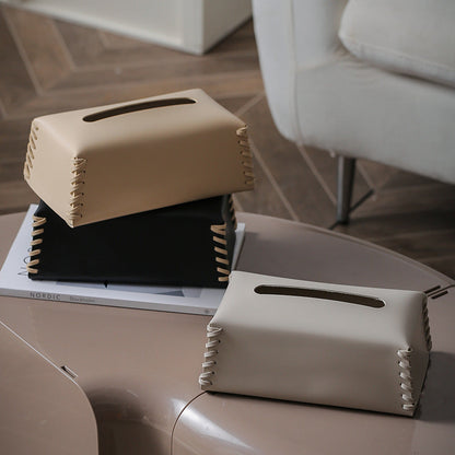 Harlo Élite – Premium Leather Tissue Box with Exquisite Detailing