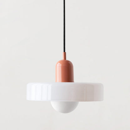 Vibrant Colored Glass Pendant Lamp by BauLume