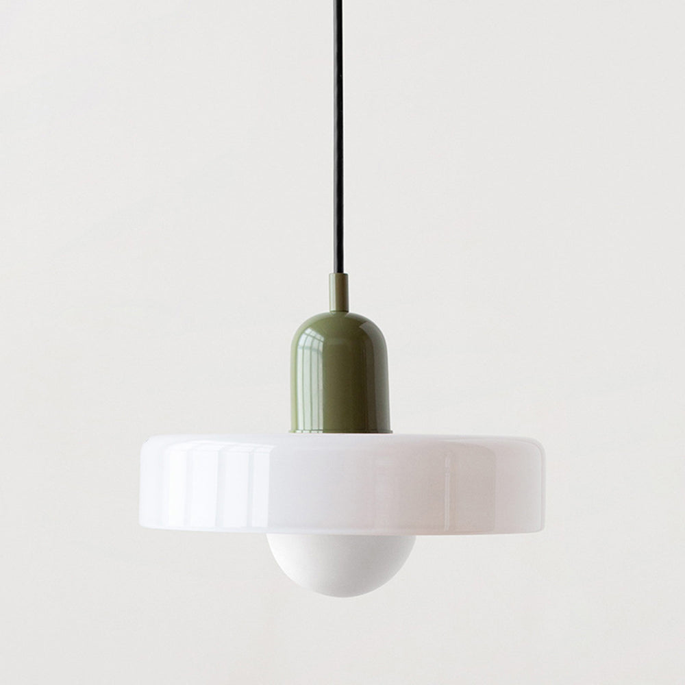 Vibrant Colored Glass Pendant Lamp by BauLume