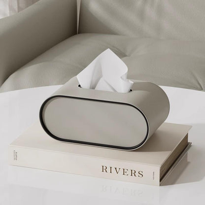 EliteLuxe Leather Tissue Box - Timeless Elegance, Modern Sophistication