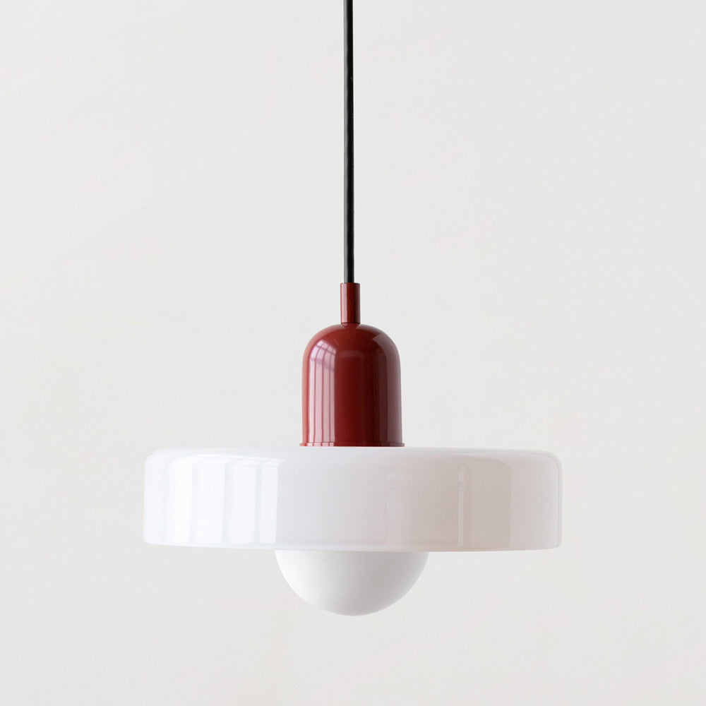 Vibrant Colored Glass Pendant Lamp by BauLume
