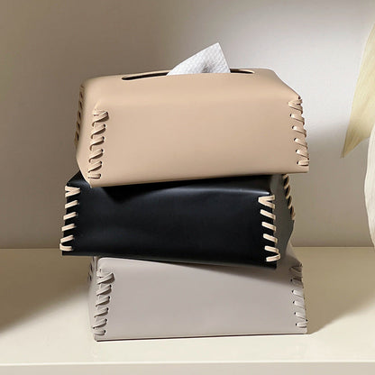 Harlo Élite – Premium Leather Tissue Box with Exquisite Detailing