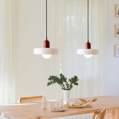 Vibrant Colored Glass Pendant Lamp by BauLume