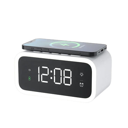 SmartGlow - Digital Alarm Clock with QI Wireless Charger
