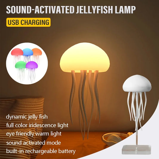 Bionic Jellyfish Night Light - Floating RGB Mood Lamp