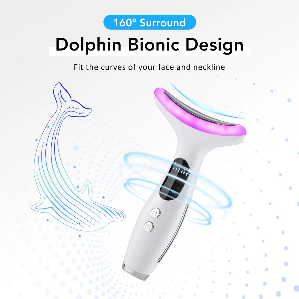 7-Colour LED & EMS Neck & Face Beauty Device
