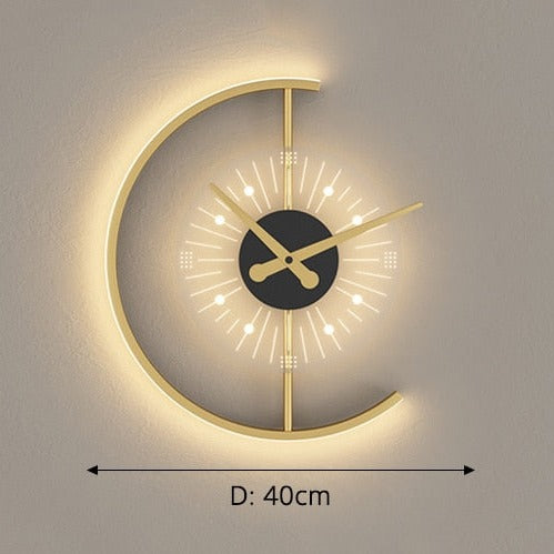 LumiChron - LED Wall Clock with Stylish Light Accent