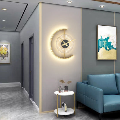 LumiChron - LED Wall Clock with Stylish Light Accent