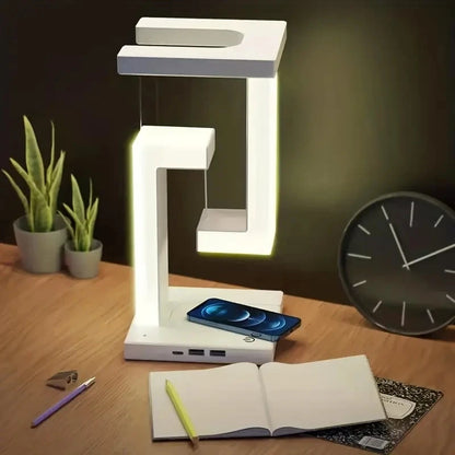 Anti-Gravity Levitating LED Lamp - 10W Wireless Charger