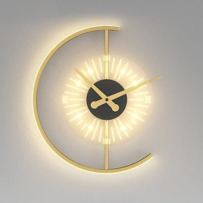 LumiChron - LED Wall Clock with Stylish Light Accent