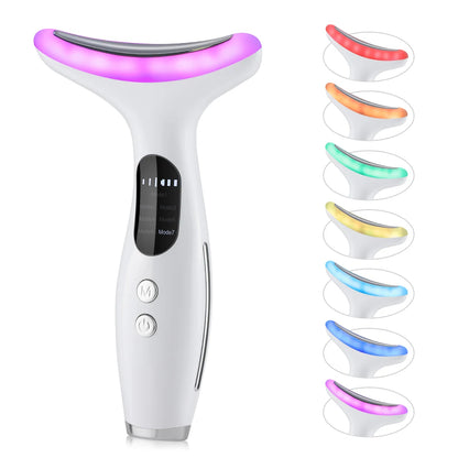 7-Colour LED & EMS Neck & Face Beauty Device