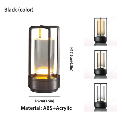 Cordless Portable LED Table Lamp - Rechargeable Ambient Light