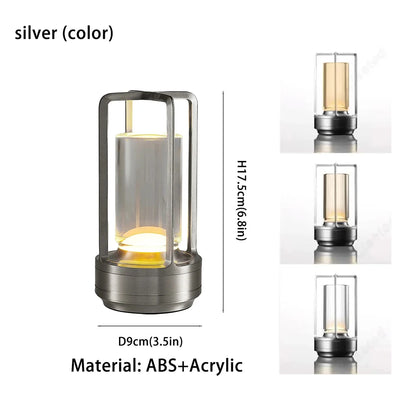 Cordless Portable LED Table Lamp - Rechargeable Ambient Light
