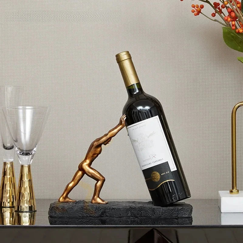 LuxeSip Sculptural Wine Holder — Elevate Your Interior with Elegant, Modern Style