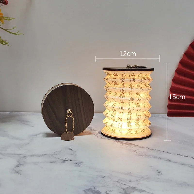 Foldable Touch LED Desk Lamp - Rechargeable Portable Lantern